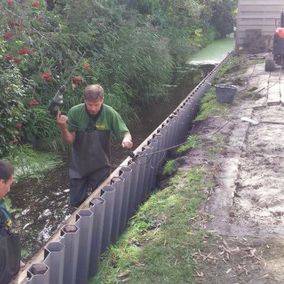 Aanleggen walbeschoeiing 