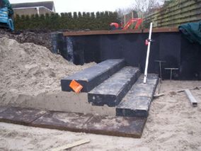 Trappen bij walbeschoeiingen